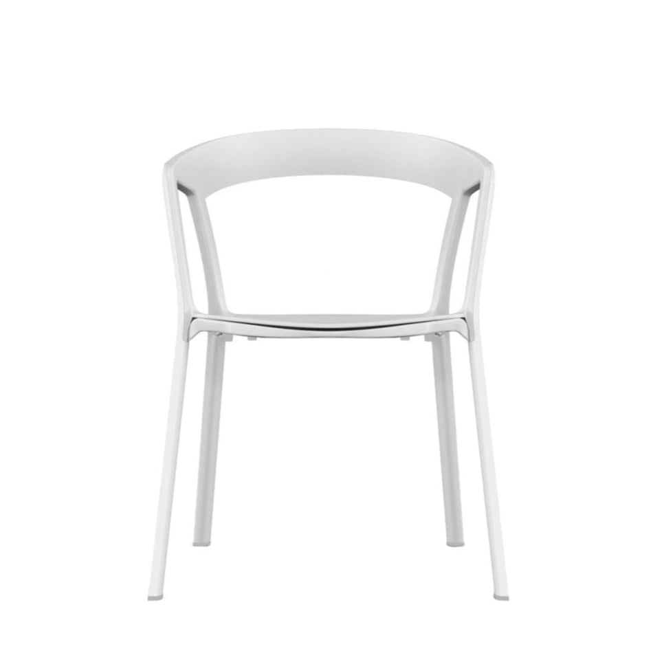 compas outdoor chair in white by Kristalia