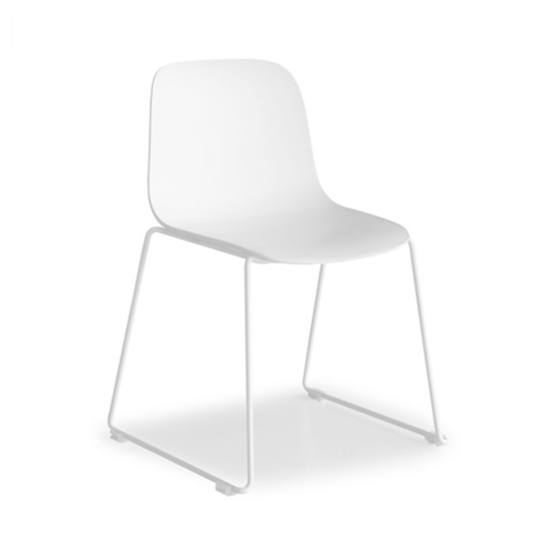 Seela Chair with seatpad sled base by Lapalma