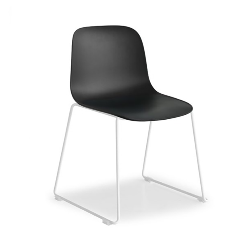 Seela Chair with seatpad sled base by Lapalma