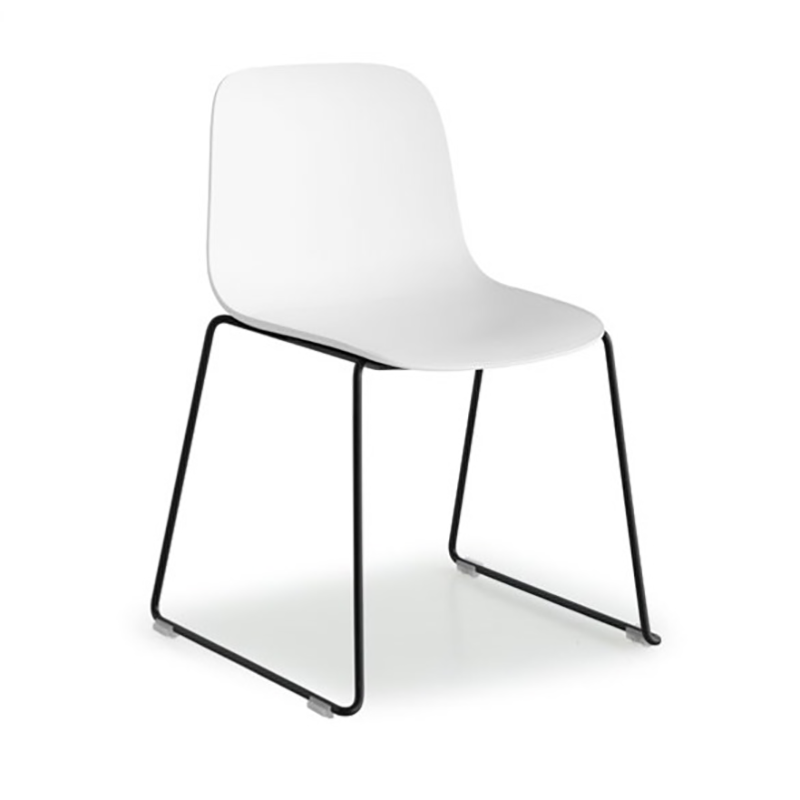 Seela Chair with seatpad sled base by Lapalma