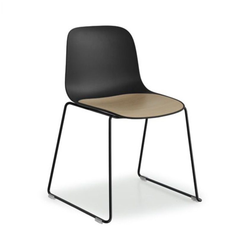 Seela Chair with seatpad sled base by Lapalma