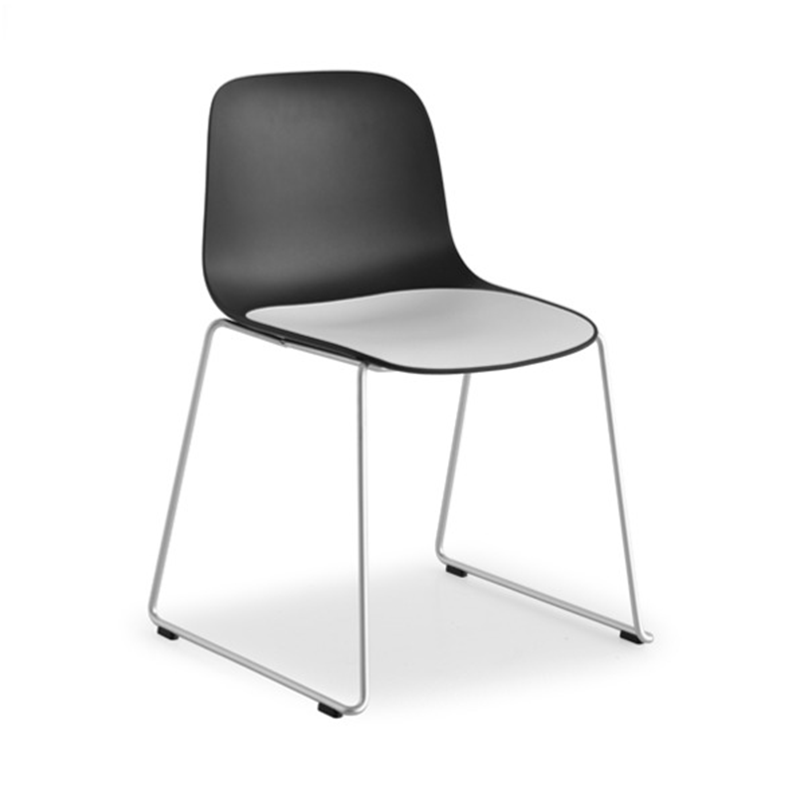 Seela Chair with seatpad sled base by Lapalma