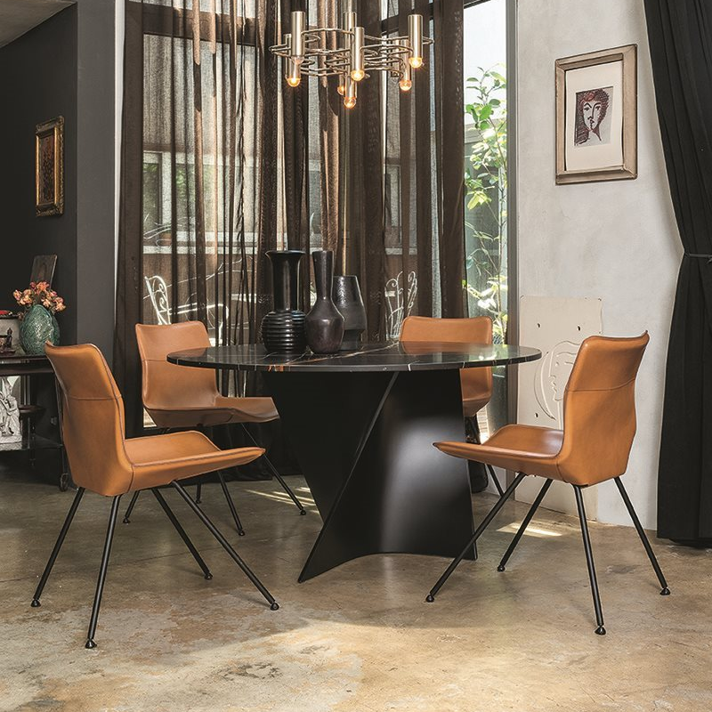 Elica Round Dining Table and Chairs by Zanotta