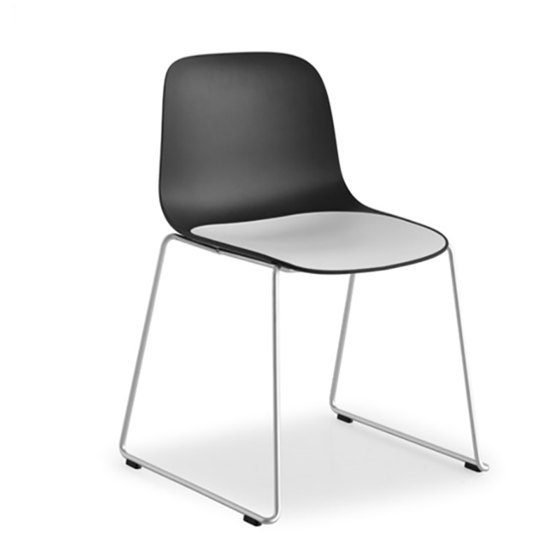 Seela Chair with seatpad sled base by Lapalma