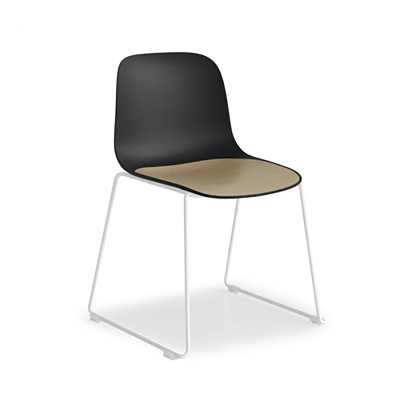 Seela Chair with seatpad sled base by Lapalma