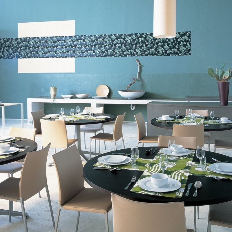 Restaurant with Lia Dining Chairs by Zanotta 