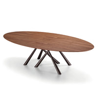 Oval dining table